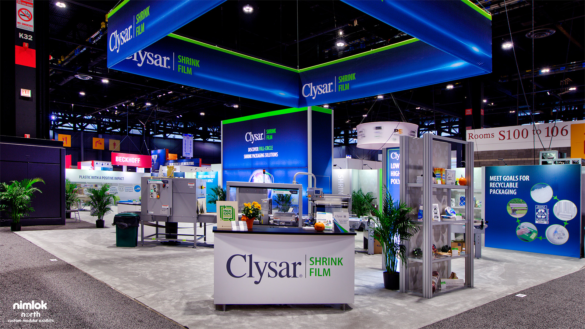 Clysar 40 x 90 @ PACK EXPO 2022 // Nimlok North Custom Modular Exhibits // Image 01 // Slider Image